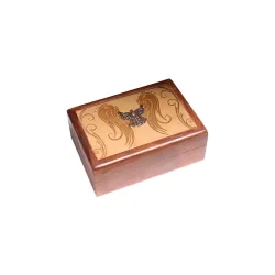 Engraved Wooden Box Angel theme
