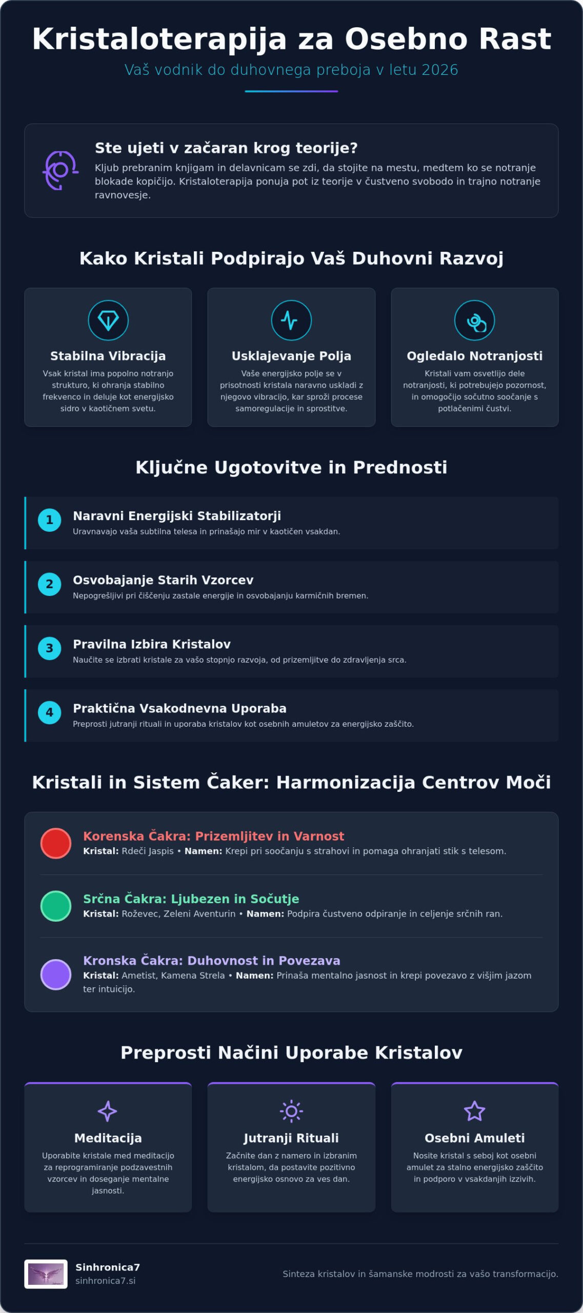 Kristaloterapija za osebno rast: Celovit vodnik za vašo transformacijo v letu 2026